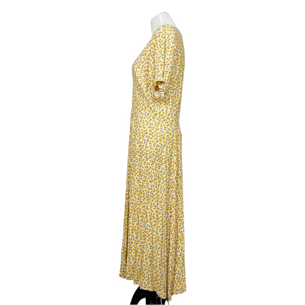 Faithfull The Brand Ari Midi Dress Marguerite Floral Print Women’s Large Size 8 - Picture 11 of 16